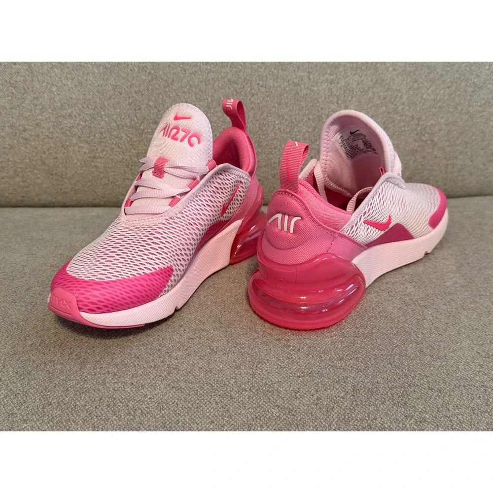 Nike Air Max 270 Kids Pink Foam Hyper Pink Sneakers IQ9200-663 Size 1Y